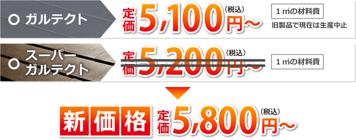 カーパーガルテクト新価格5800円