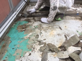 ウレタン防水下地処理