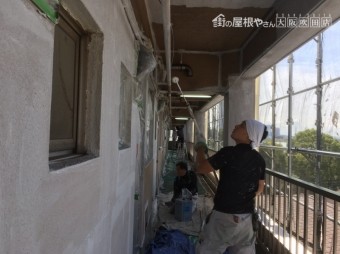 塗装開始