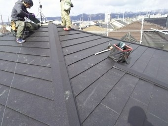 ガルテクトへ葺き替え工事