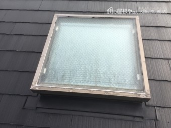 雨漏り 現地調査 トップライトの様子