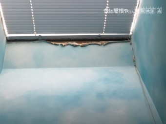 雨漏り 現地調査 トップライトの様子