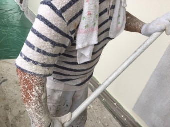 共用廊下塗装