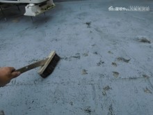 屋上防水工事ケレン作業