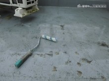 屋上防水工事プライマー作業