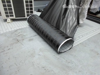 通気緩衝シート張り