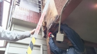 モルタル外壁補修工事