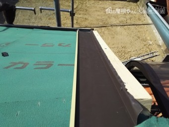 ケラバ板金施工