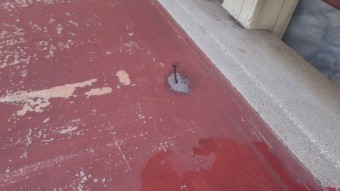 台風で被災した建物