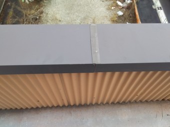 パラペット笠木板金取り換え工事