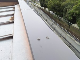 パラペット笠木板金取り換え工事
