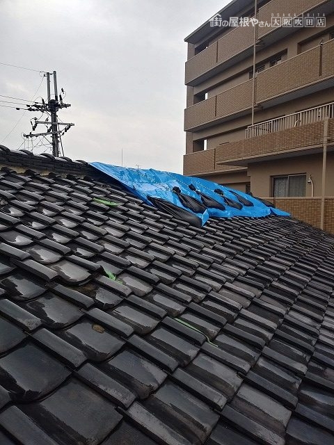 雨漏れ大屋根