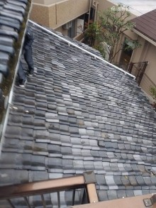 雨漏れ下屋根