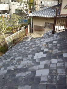 雨漏れ下屋根