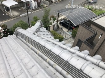 下り棟積み直し