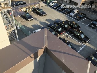 笠木板金工事の完成