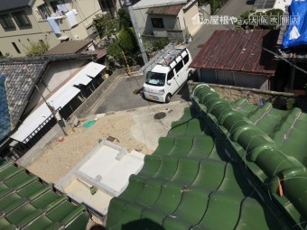 台風で被災した瓦屋根