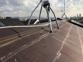 棟板金の完成です。