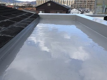 ウレタン防水工事施工後の様子