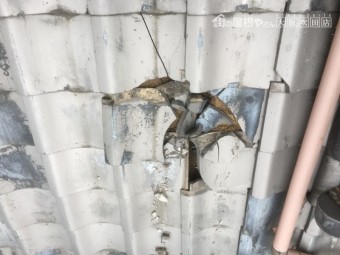鬼瓦落下