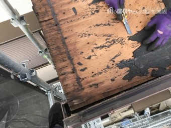 屋根葺き替え工事 下地