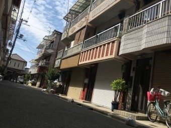 長屋風住宅街