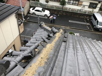 下り棟飛散