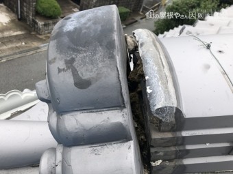 台風で被災した瓦屋根