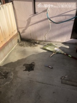 劣化した屋上ベランダ