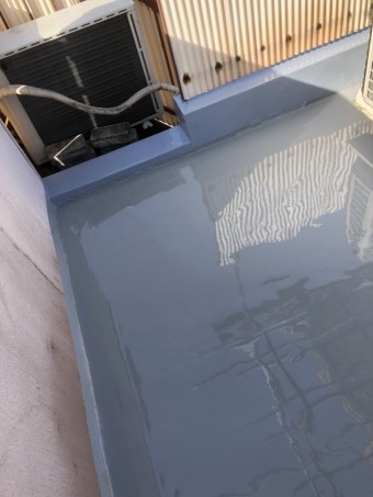 防水塗装しなおした屋上ベランダ