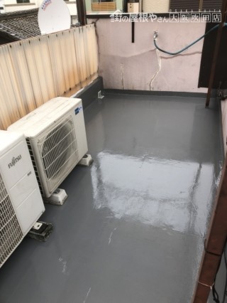 防水塗装しなおした屋上ベランダ