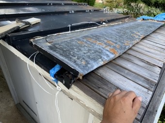 瓦棒屋根補修
