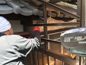 ポリカ波板を使用したベランダバルコニー