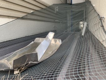 台風21号による板金の飛び