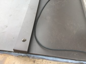 陸屋根板金工事完了後