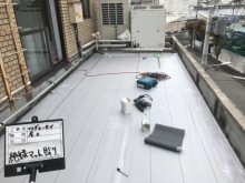 塩ビ防水工事絶縁マット貼り