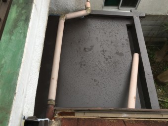 陸屋根板金工事完了後
