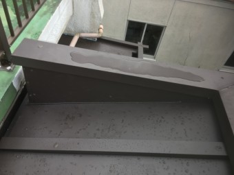 陸屋根板金工事完了後