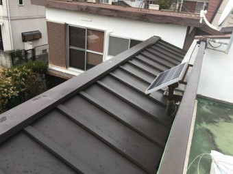 陸屋根板金工事完了後