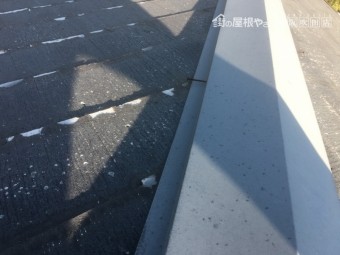 棟板金 釘抜けの様子