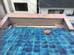 笠木カバー工事