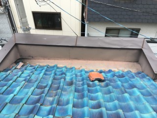 笠木カバー工事