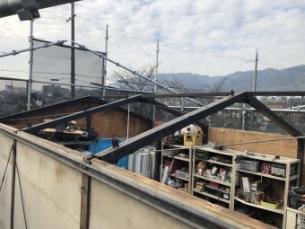 板金屋根解体