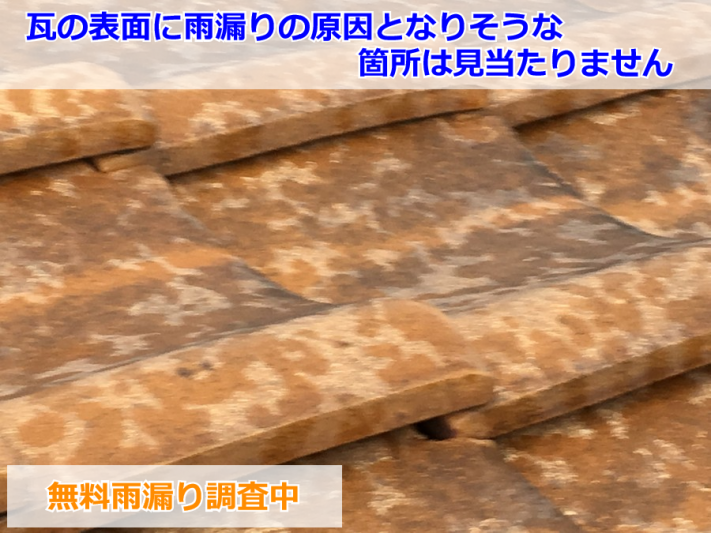 吹田市 無料雨漏り調査(屋根瓦)