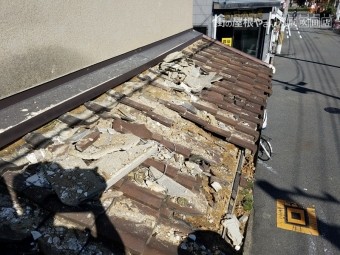 施工前の下屋根の様子