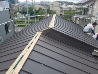 瓦屋根からスレート屋根へ葺き替え