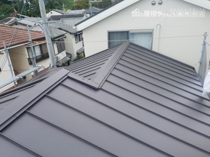 瓦屋根からスレート屋根へ葺き替え