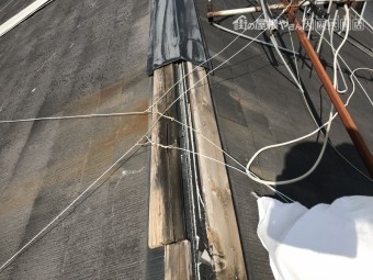 摂津市 台風被害 棟板金の飛散