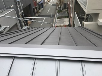 ガルバリウム鋼板施工完成