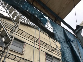 劣化した建物の躯体